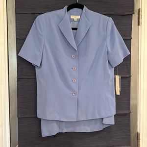 Woman’s Blue Suit size 14 made by Amanda Smith